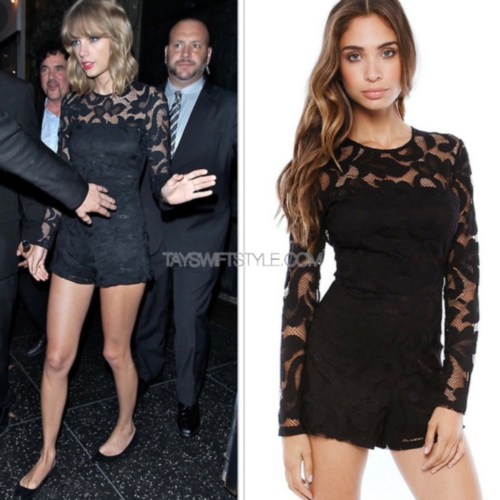 Alexis Montreuil Black Open Back Romper